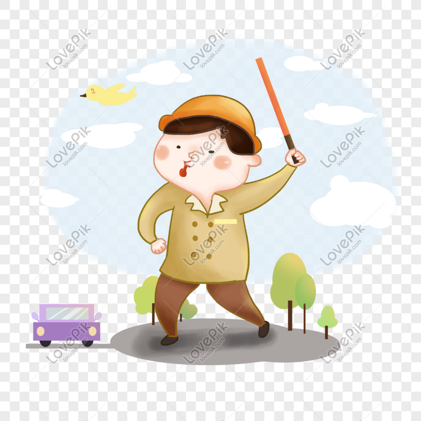 Cartoon Hand Drawn Road Safety Free PNG And Clipart Image For Free Download  - Lovepik | 611547609