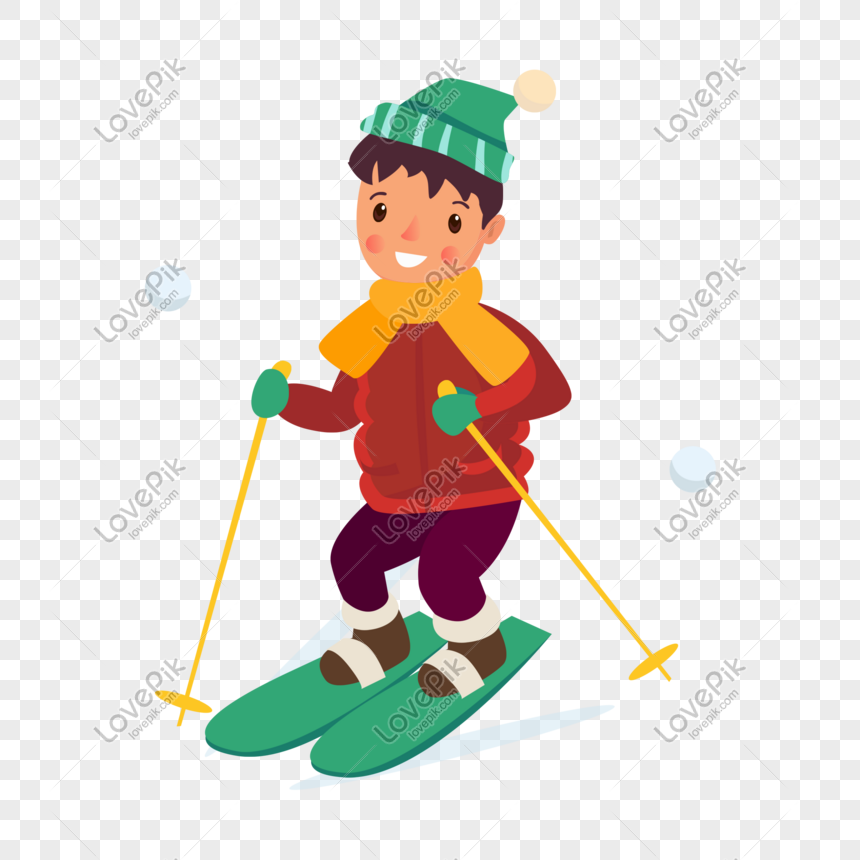 Cartoon Christmas Ski Boy Material Png Image Picture Free Download Lovepik Com