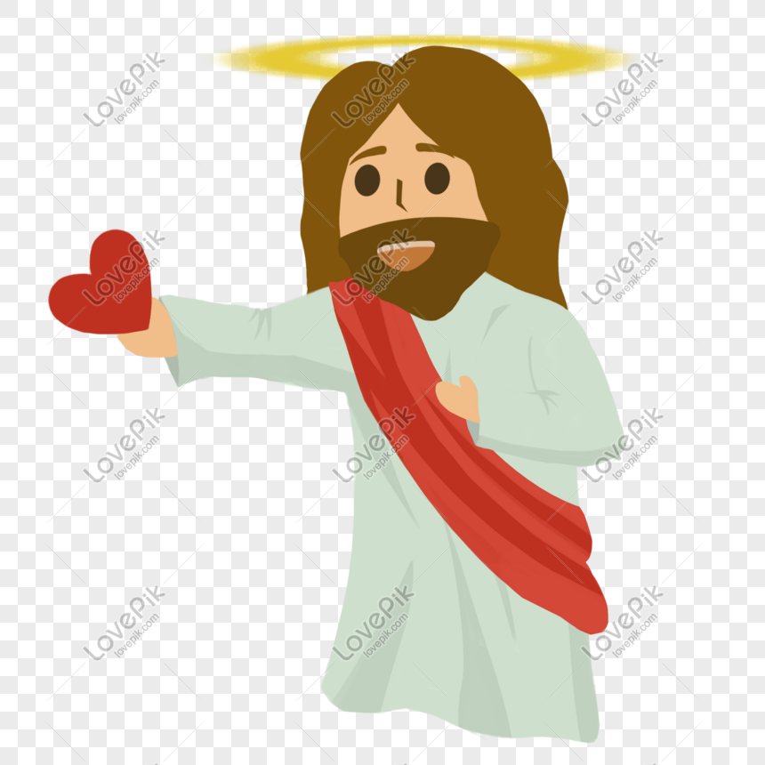 Cartoon Jesus Hand Drawn Illustration Free PNG And Clipart Image For Free  Download - Lovepik | 611543069