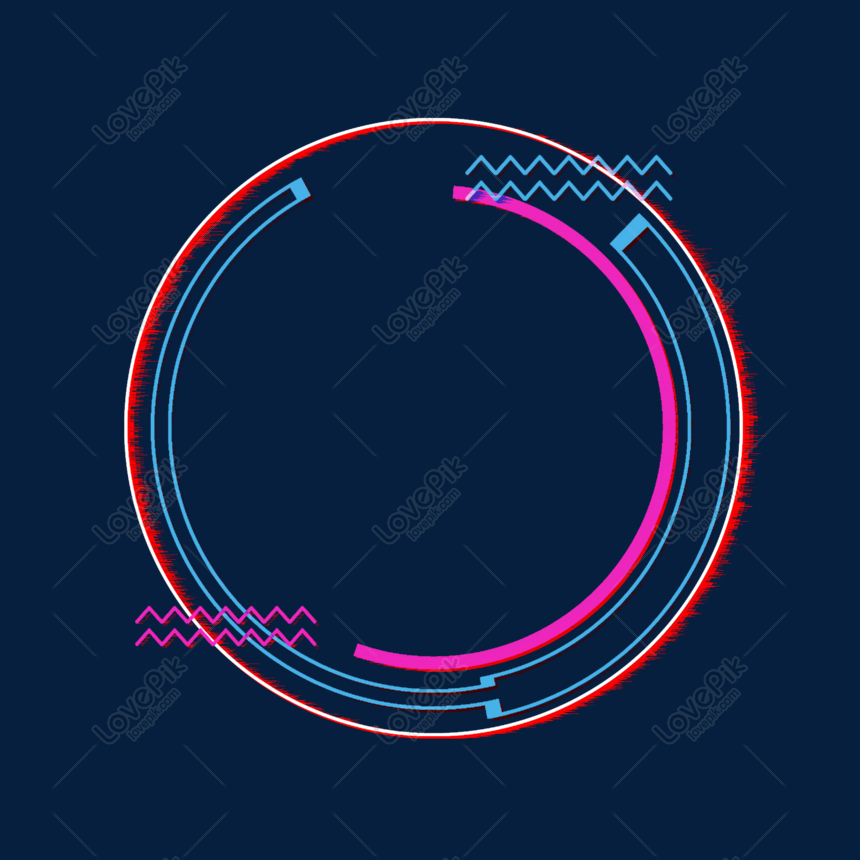 Multicolor Circular Fault Border Png Image Picture Free Download Lovepik Com