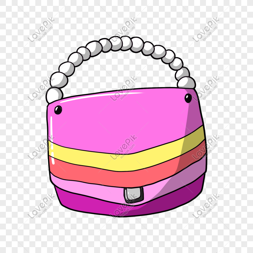 Vector black handbag in pink polka dots Stock Vector by ©pzRomashka 68456997