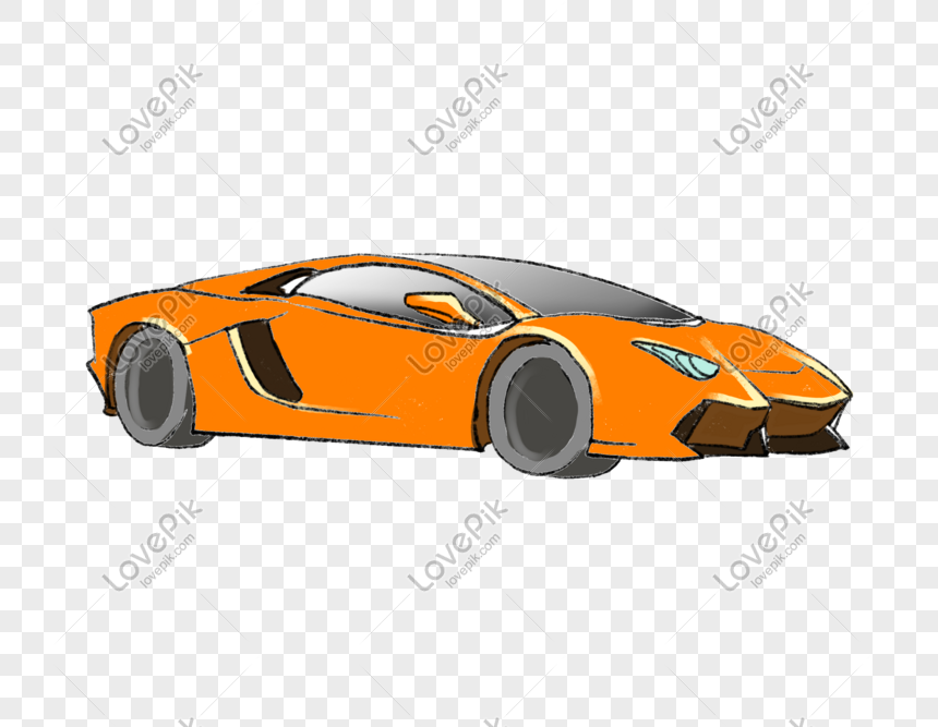 Orange Cartoon Sports Car Illustration PNG Transparent Background And  Clipart Image For Free Download - Lovepik | 611574320