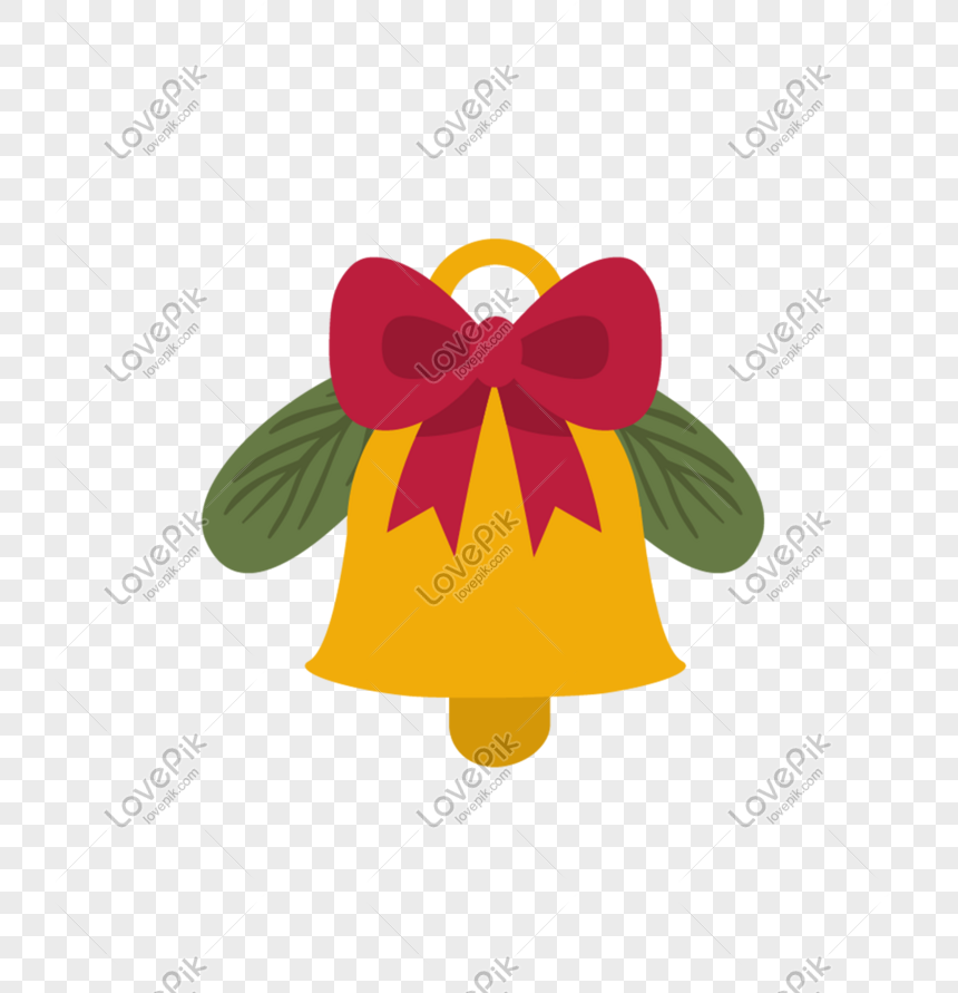 Navidad Campanas Doradas Lazo Rojo Hojas Png Nochebuena PNG Imágenes Gratis  - Lovepik