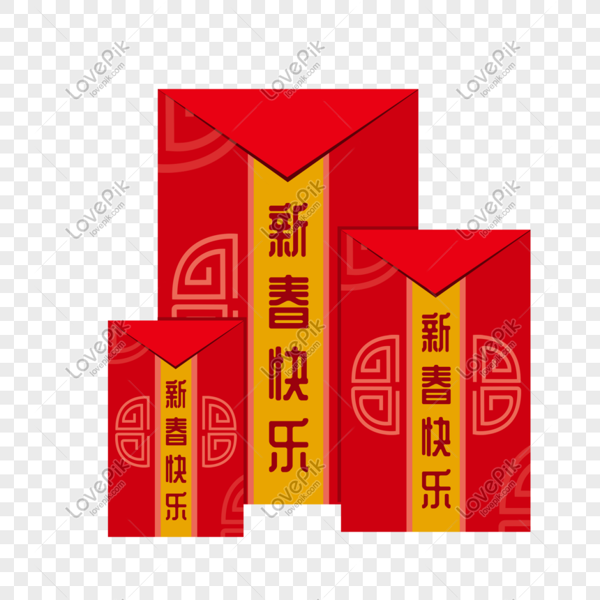 3D Chinese new year red envelope illustration 17420775 PNG