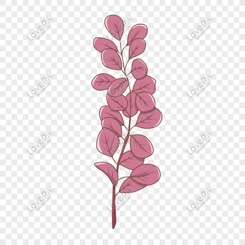 Red Leaves Cartoon Illustration PNG Transparent Background And Clipart ...