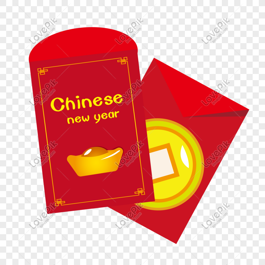 3D Chinese new year red envelope illustration 17420775 PNG