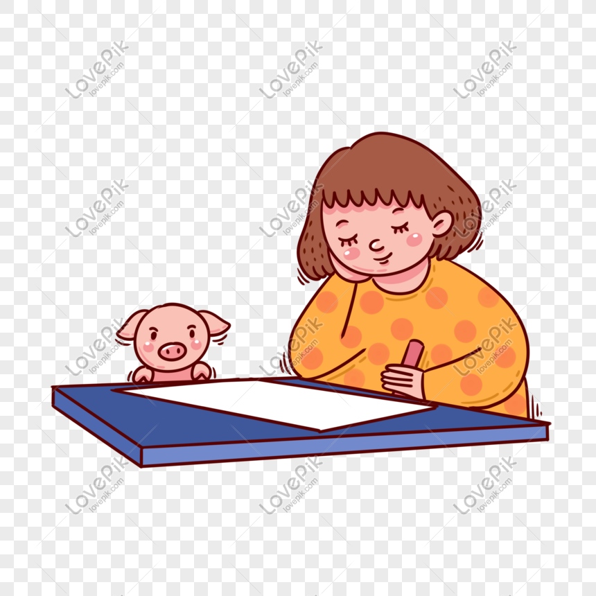 student studying clipart