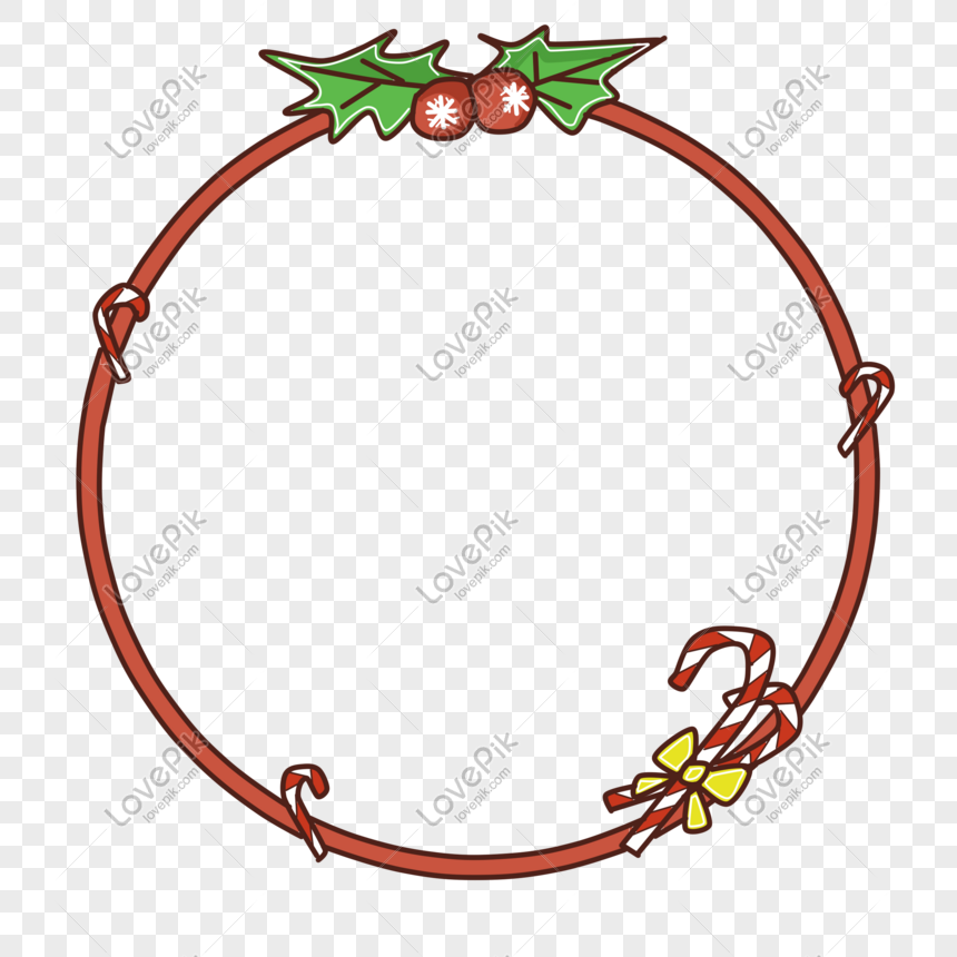 christmas candy clipart border