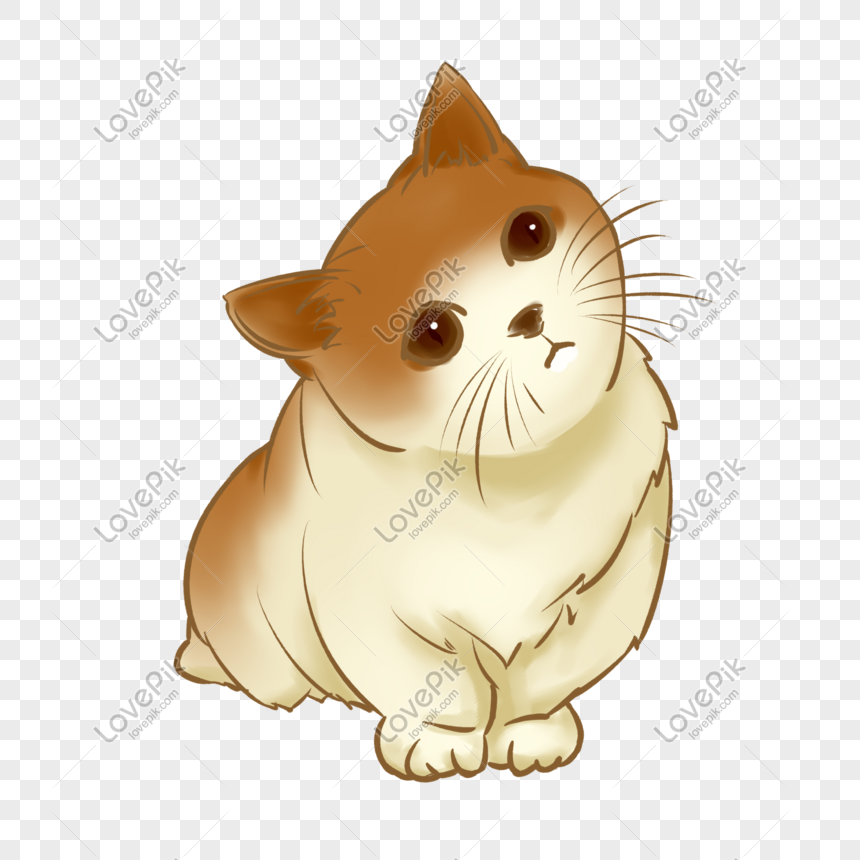Hình ảnh Vẽ Tay Mèo Dễ Thương Minh Họa PNG Miễn Phí Tải Về - Lovepik