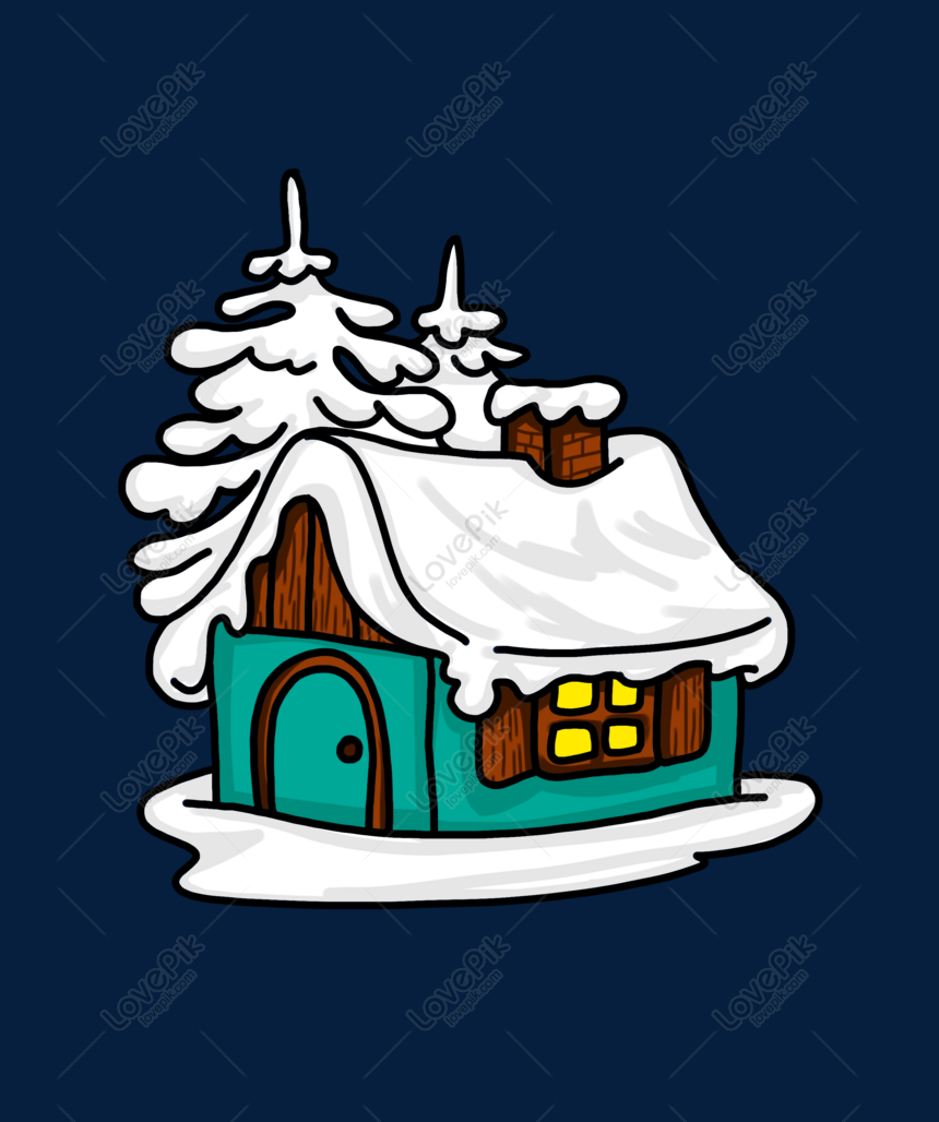手描き落下雪の家のイラストイメージ グラフィックス Id Prf画像フォーマットpsd Jp Lovepik Com