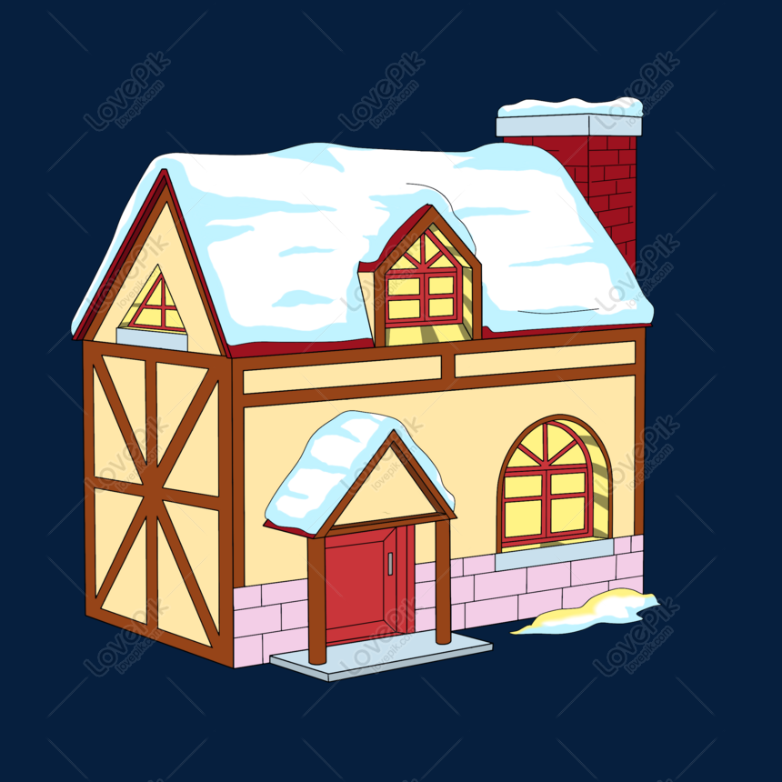 Download Cartoon Hand Drawn Christmas Snow House Png Image Picture Free Download 611576384 Lovepik Com PSD Mockup Templates