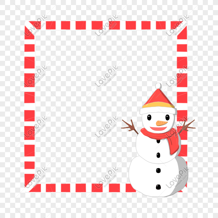 snowman border clip art free