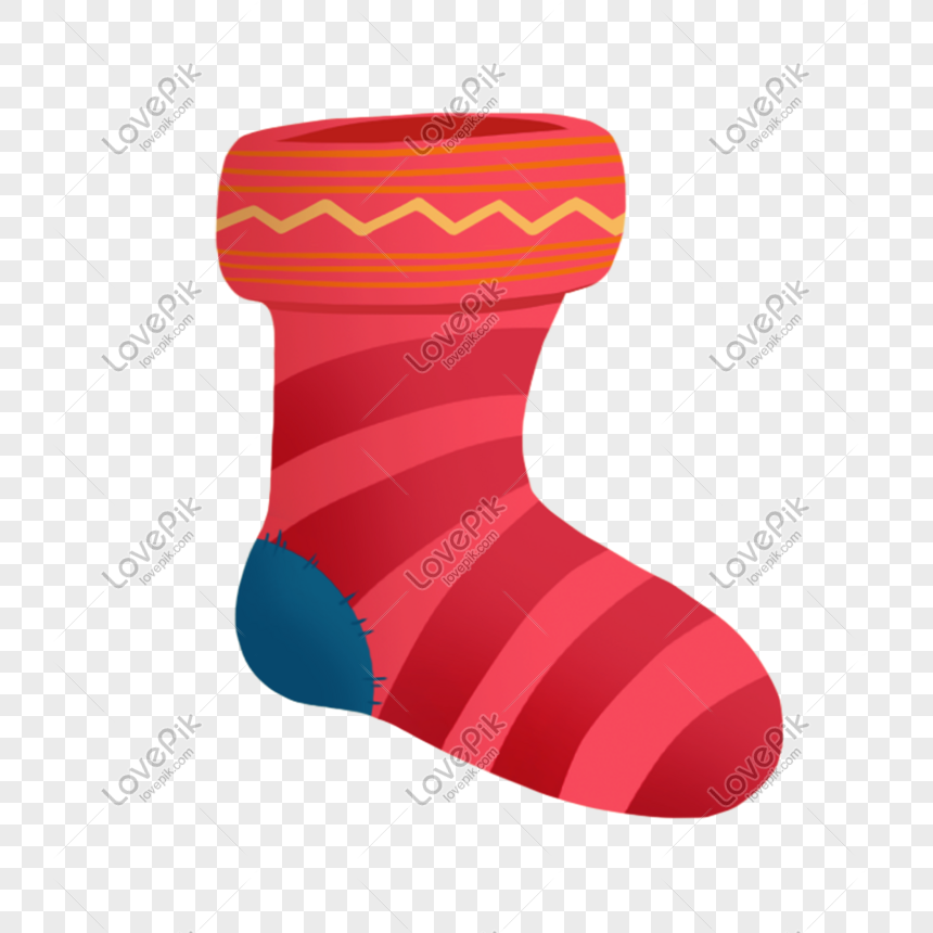 Hand Drawn Cartoon Christmas Sock PNG Free Download And Clipart Image ...