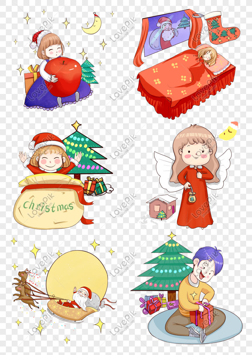 クリスマスイブキャラクターコレクションイラストイメージ グラフィックス Id 611590681 Prf画像フォーマットpsd Jp Lovepik Com