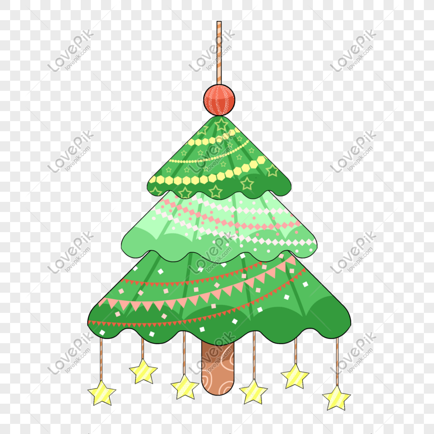 Hanging Stars Christmas Tree Ornaments PNG Hd Transparent Image ...