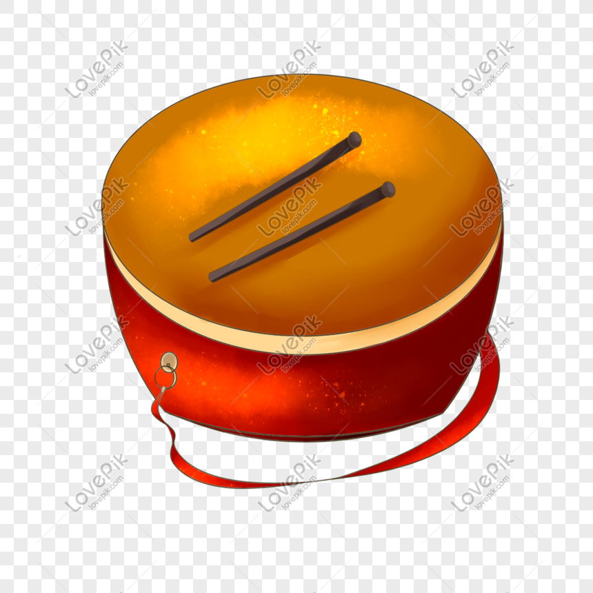 Yellow Gong Drum Toy Illustration PNG Hd Transparent Image And Clipart ...