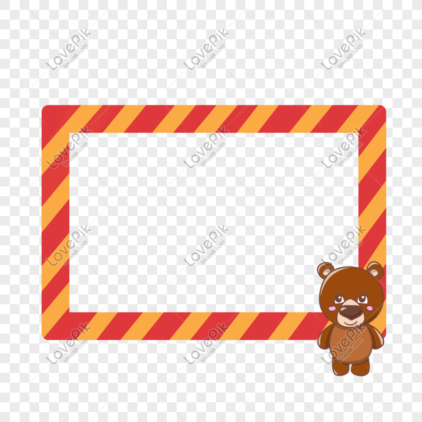 Hand Drawn Animal Brown Bear Border PNG Picture And Clipart Image For ...