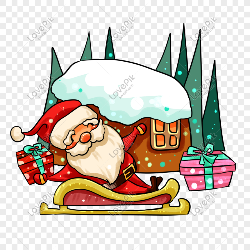 クリスマスサンタクロースギフトプレゼントボックス手描きイラストイメージ グラフィックス Id Prf画像フォーマットpsd Jp Lovepik Com