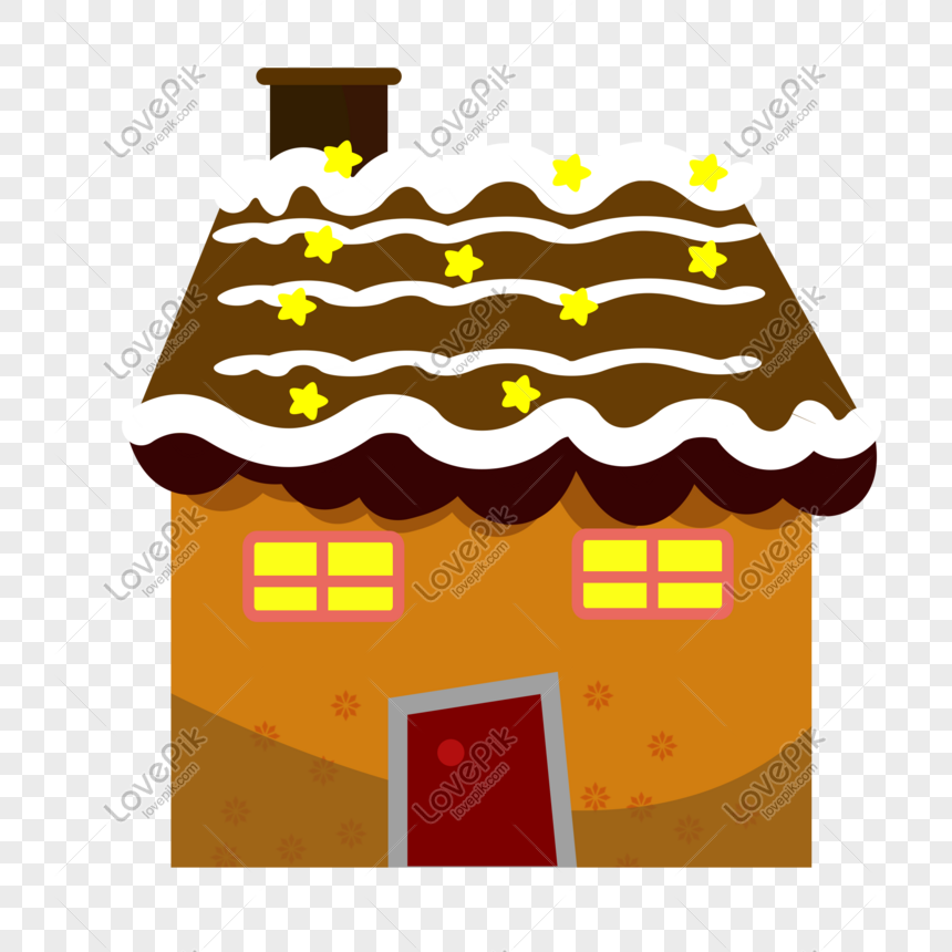 Hand Painted Snow Covered Gingerbread House Png Image Picture Free Download 611606626 Lovepik Com