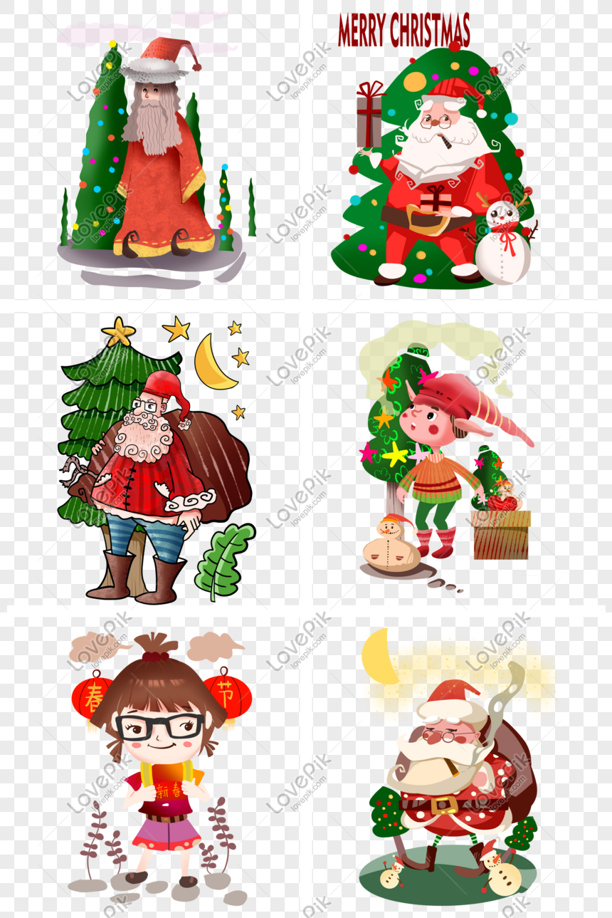 クリスマスキャラクターコレクションイラストイメージ グラフィックス Id 611606775 Prf画像フォーマットpsd Jp Lovepik Com