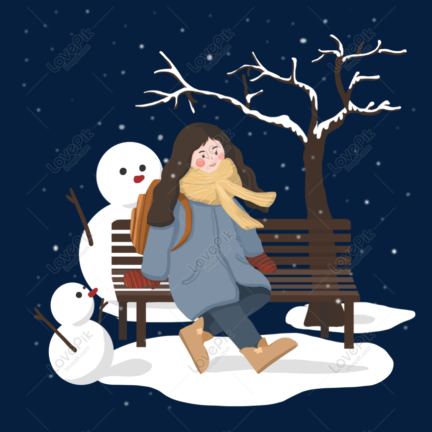 冬の文字と雪だるまのイラストイメージ グラフィックス Id Prf画像フォーマットpsd Jp Lovepik Com