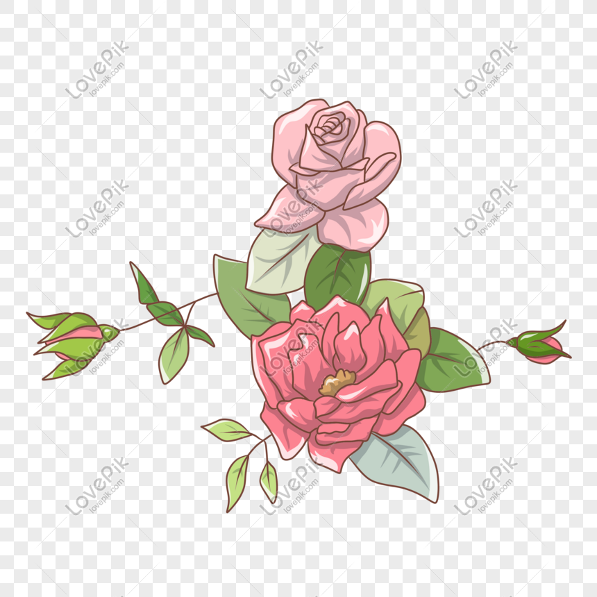 Hand Drawn Valentine Flowers Illustration Png Image Picture Free Download 611610333 Lovepik Com