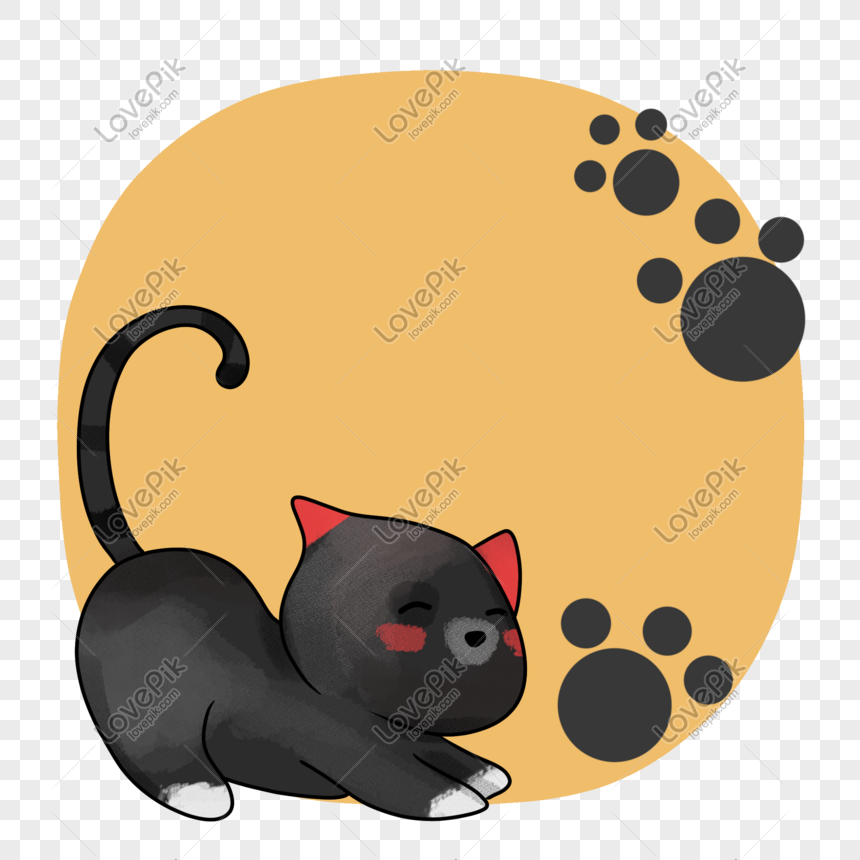 Hình ảnh Minh Họa Biên Giới Mèo đen PNG Miễn Phí Tải Về - Lovepik