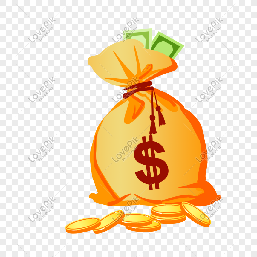 Dollar sign money bag illustration, Business, banknote, finance free png