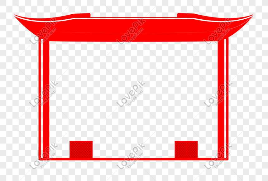 Hand Drawn Red Door Border Illustration PNG Free Download And Clipart ...