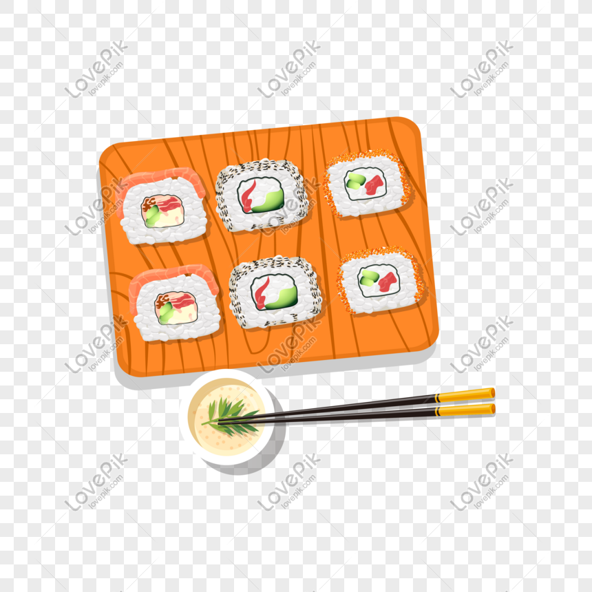 Vector Dibujado A Mano Dibujos Animados Comida Sushi PNG Imágenes Gratis -  Lovepik