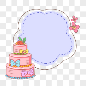 birthday cake border