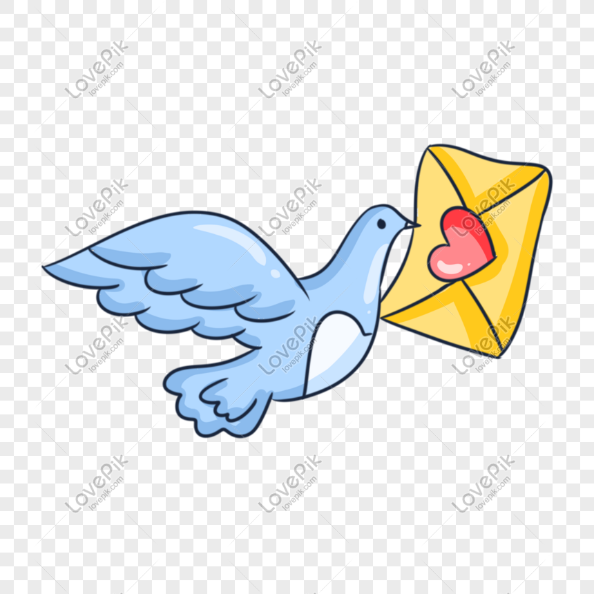 Valentines Letter Pigeon And Envelope PNG Free Download And Clipart Image  For Free Download - Lovepik | 611627403