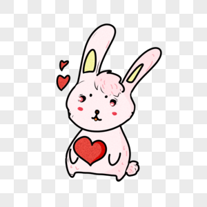 Beautiful Love Bunny PNG Images With Transparent Background | Free ...
