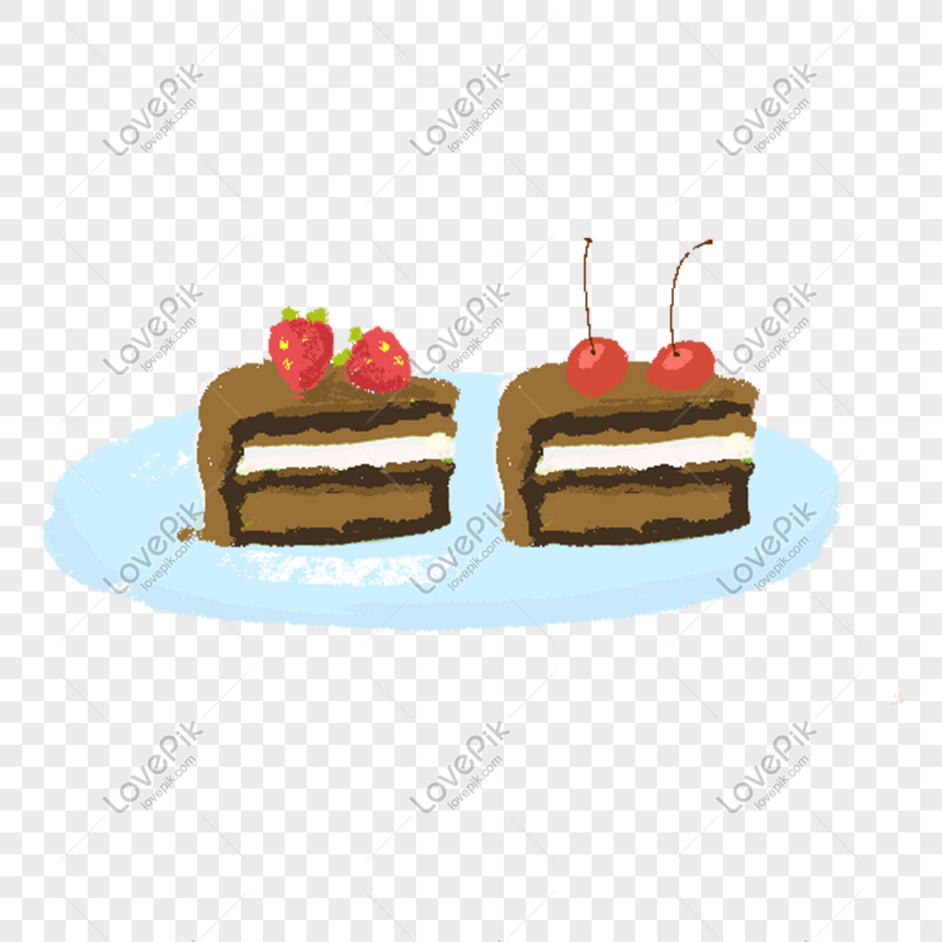 Hand Drawn Cartoon Dessert Triangle Cupcake Png Image Psd File Free Download Lovepik