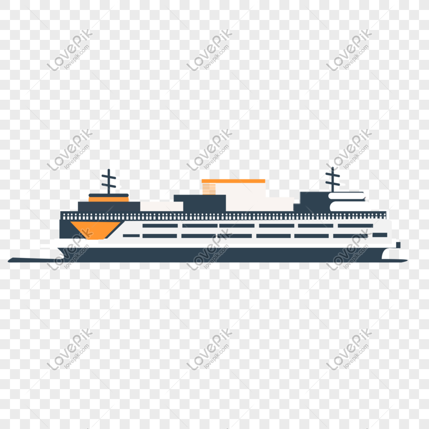 White creative cruise ship elements, White, creative, technology png image