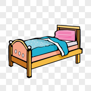 Cartoon Single Bed PNG Images With Transparent Background | Free Download  On Lovepik