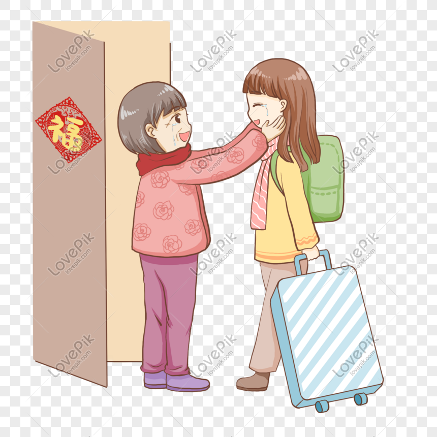 Spring Festival Scene, Home Reunion Scene PNG Transparent Image And ...