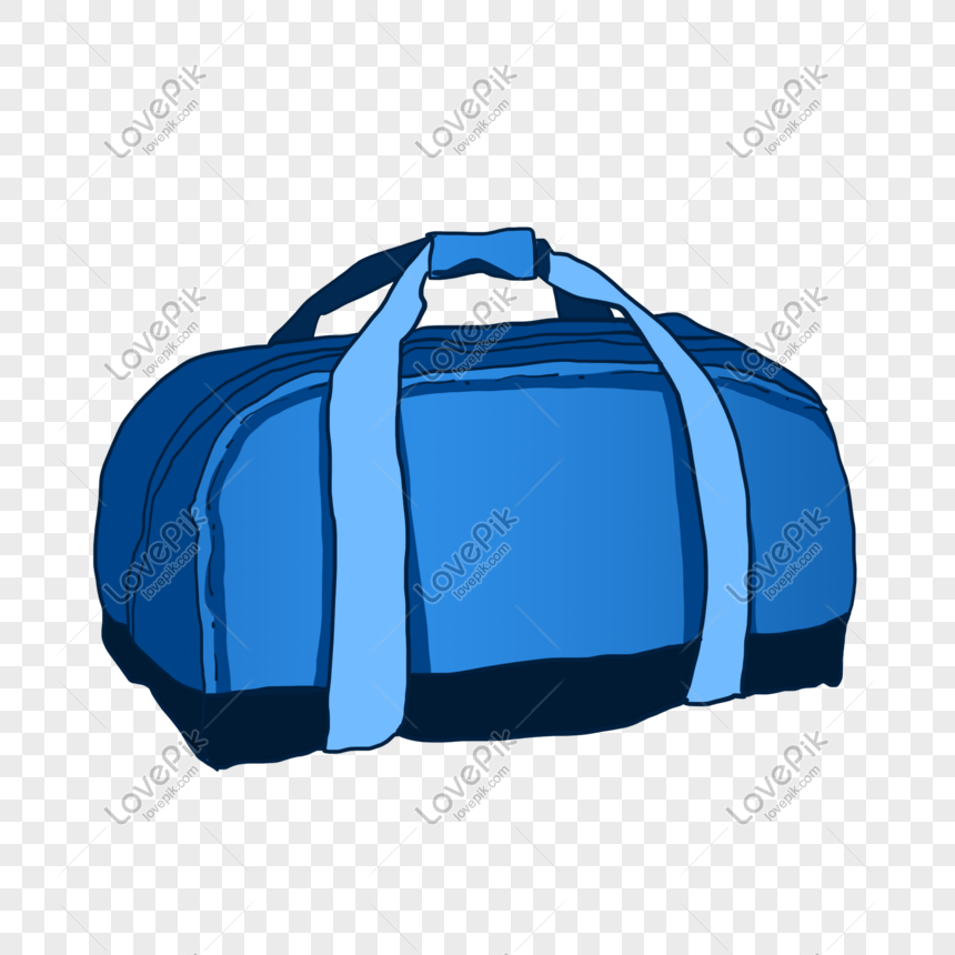Hand Drawn Blue Handbag Illustration PNG Image And Clipart Image For ...