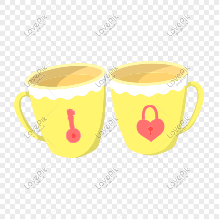 Download Small Coffee Cup with Lid Transparent PNG on YELLOW Images