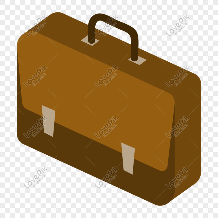 A Brown Double Buckle Briefcase PNG Picture And Clipart Image For Free ...