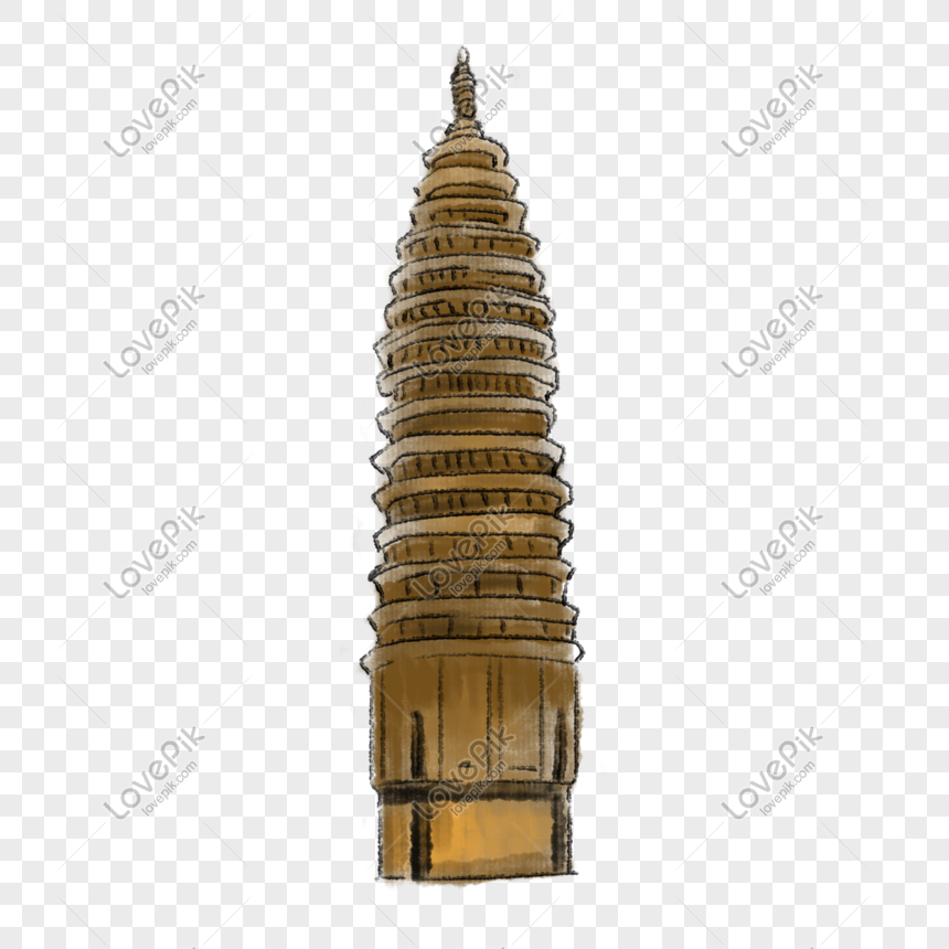 yellow yue yue temple tower illustration png image picture free download 611635127 lovepik com lovepik