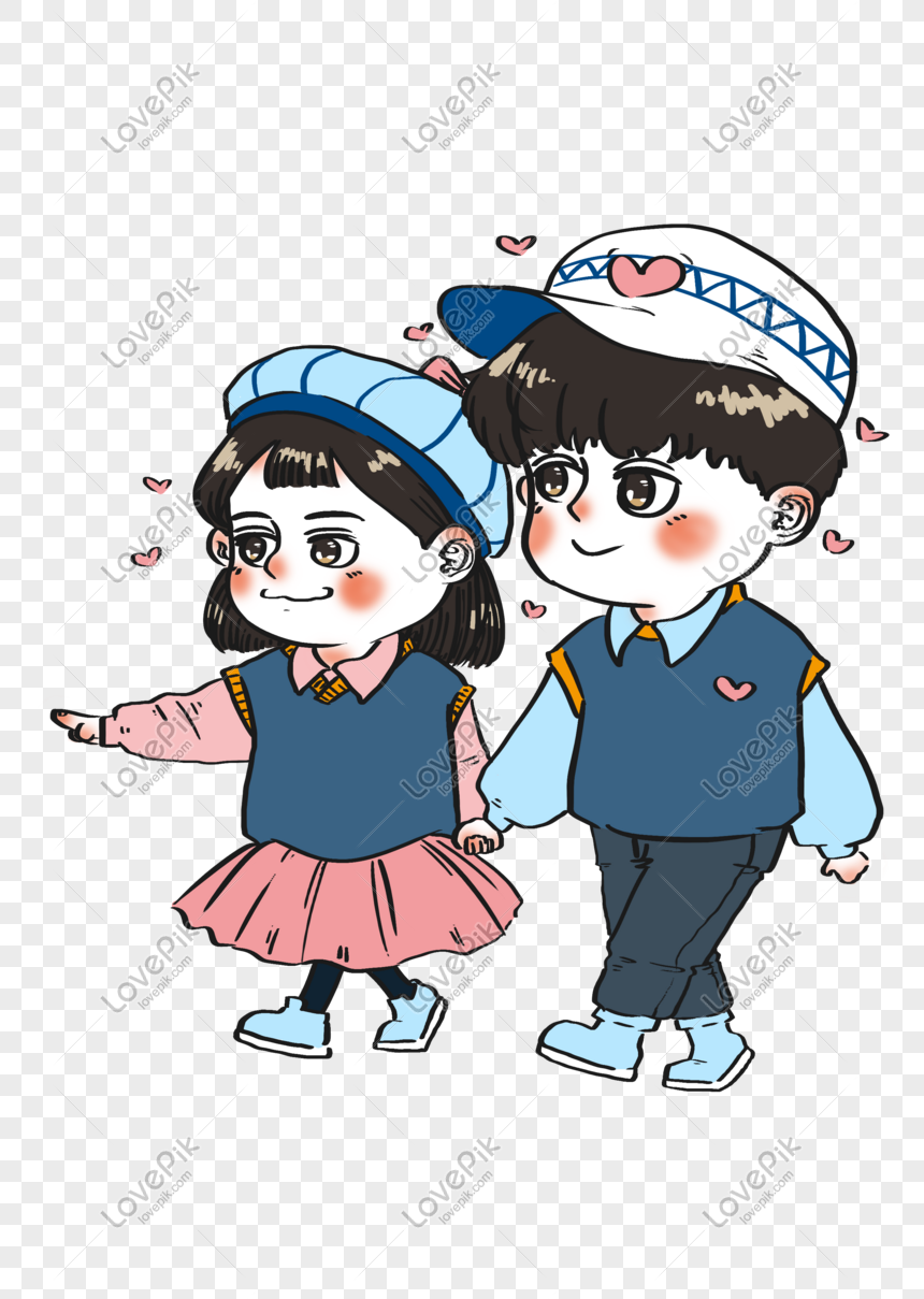 Hari Valentine Sweet Love Cute Couple Romantic Festival Cartoon Gambar Unduh Gratis Imej 611633828 Format PSD Mylovepikcom