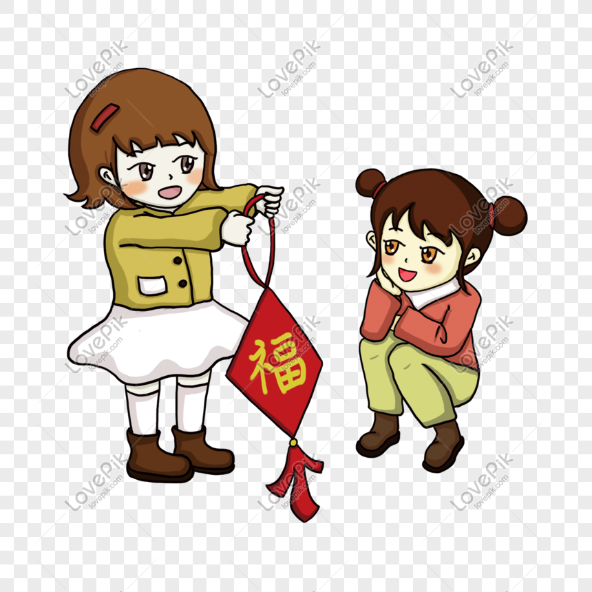 Hand Drawn Cartoon Chinese Girl PNG Image And Clipart Image For Free  Download - Lovepik | 611637698