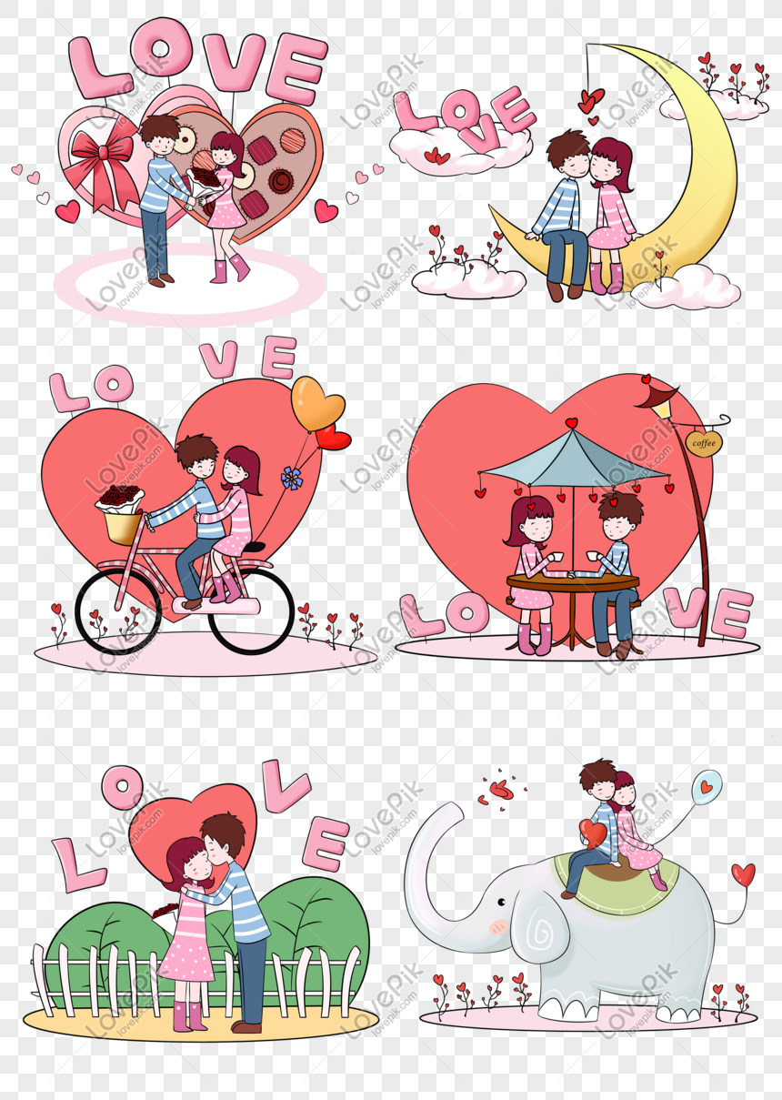 Hình ảnh Lãng Mạn Valentine Màu Hồng Ngày Valentine Vẽ Tay Minh ...