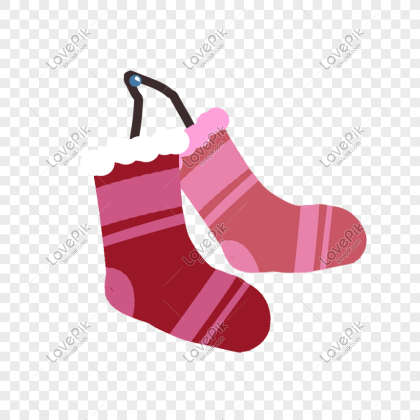 Hand Drawn Pink Sock Illustration PNG Picture And Clipart Image For ...