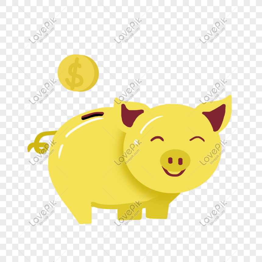 happy piggy bank