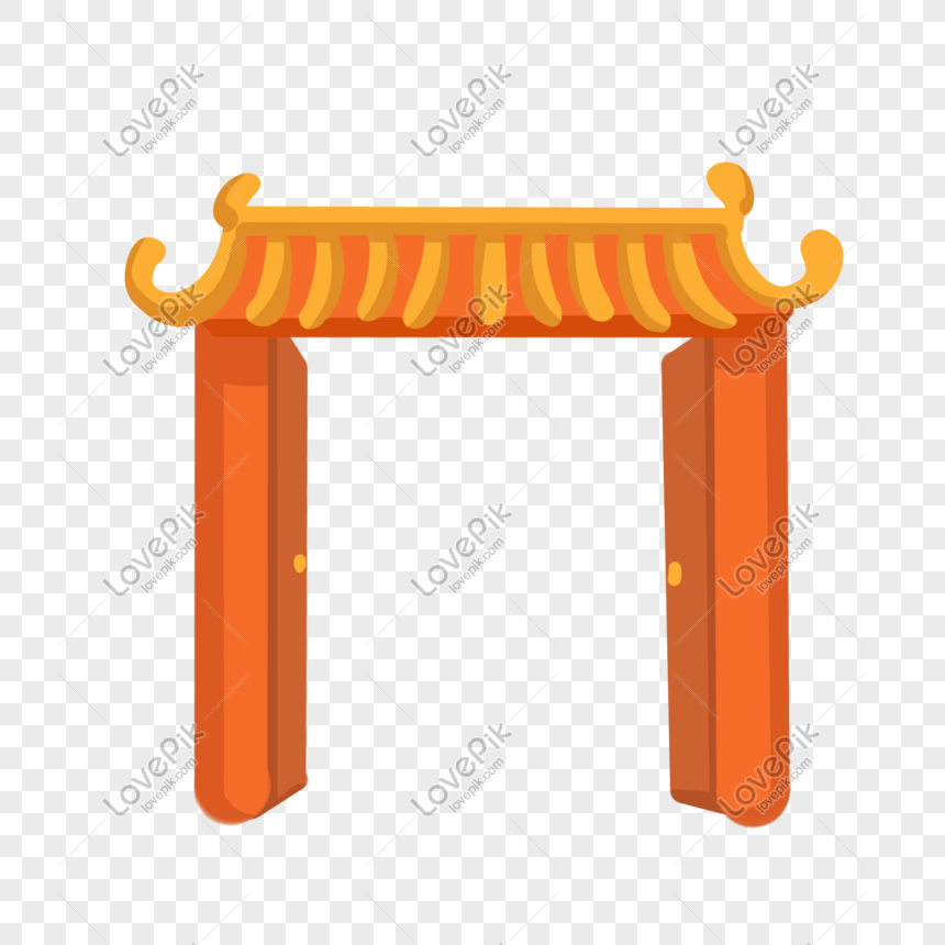 orange door clipart