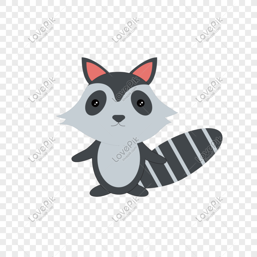 cartoon baby raccoon