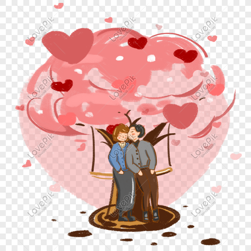 Valentines Day Cartoon Hand Drawn Wind Swing PNG Free Download And Clipart  Image For Free Download - Lovepik | 611638073