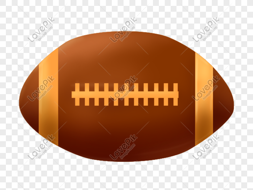 American football PNG transparent image download, size: 1455x1846px